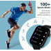 Cultsport Active T 2.01 HD Display, Single Chip BT Calling, Rotating Crown, 200 WatchFace Smartwatch (Black Strap, Free Size)
